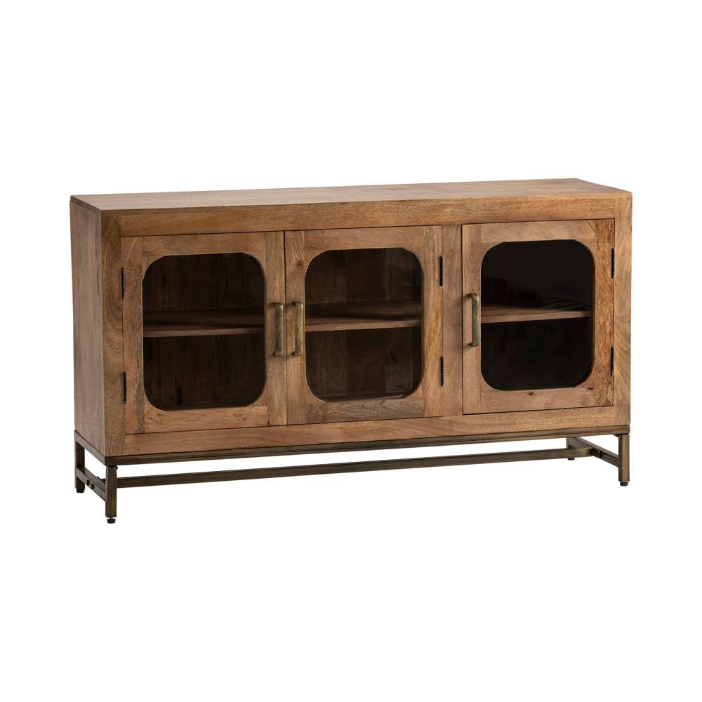 Crestview Collection - Bengal Manor Mango Wood 3 Door Apollo Sideboard - CVFNR697 veiw 1