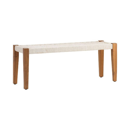 Crestview Collection - Bengal Manor Mango Wood and Jute Yarn Bench - CVFNR695 veiw 1