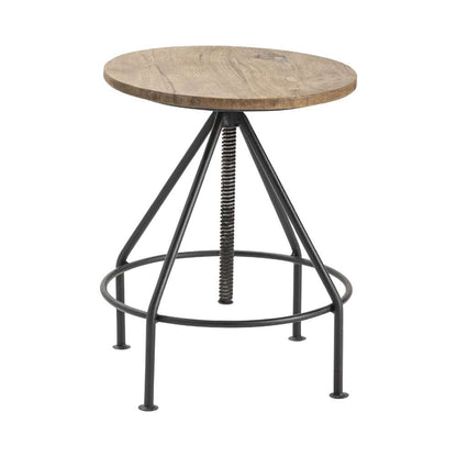 Crestview Collection - Bengal Manor Mango Wood and Metal Barstools - CVFNR491 veiw 2