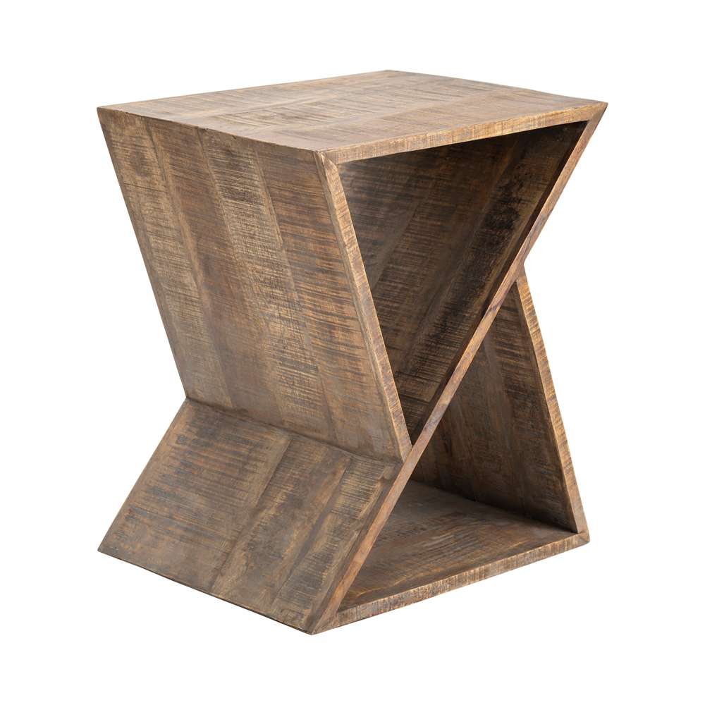 Crestview Collection - Bengal Manor Mango Wood Angled End Table - CVFNR327 veiw 1