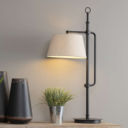 Crestview Collection - Berwick Table Lamp Natural Linen Shade (Set of 2) - CVAER1119 veiw 1