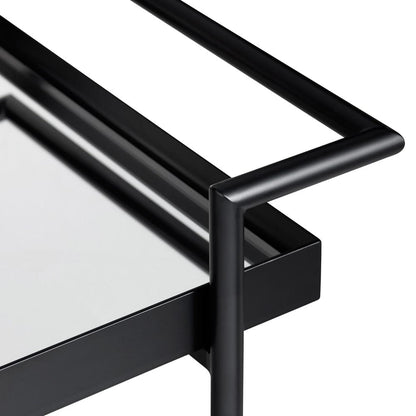 Crestview Collection - Black Metal 1 Shelf Bar Cart Server with Casters - CVFZR6198 view 3