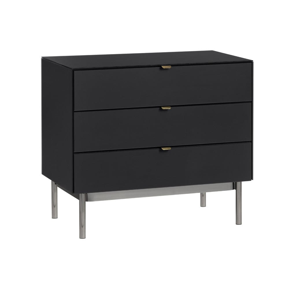 Crestview Collection - Black Metal 3 Drawer Accent Chest - CVFZR6195 view 1