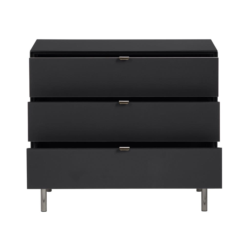 Crestview Collection - Black Metal 3 Drawer Accent Chest - CVFZR6195 view 3