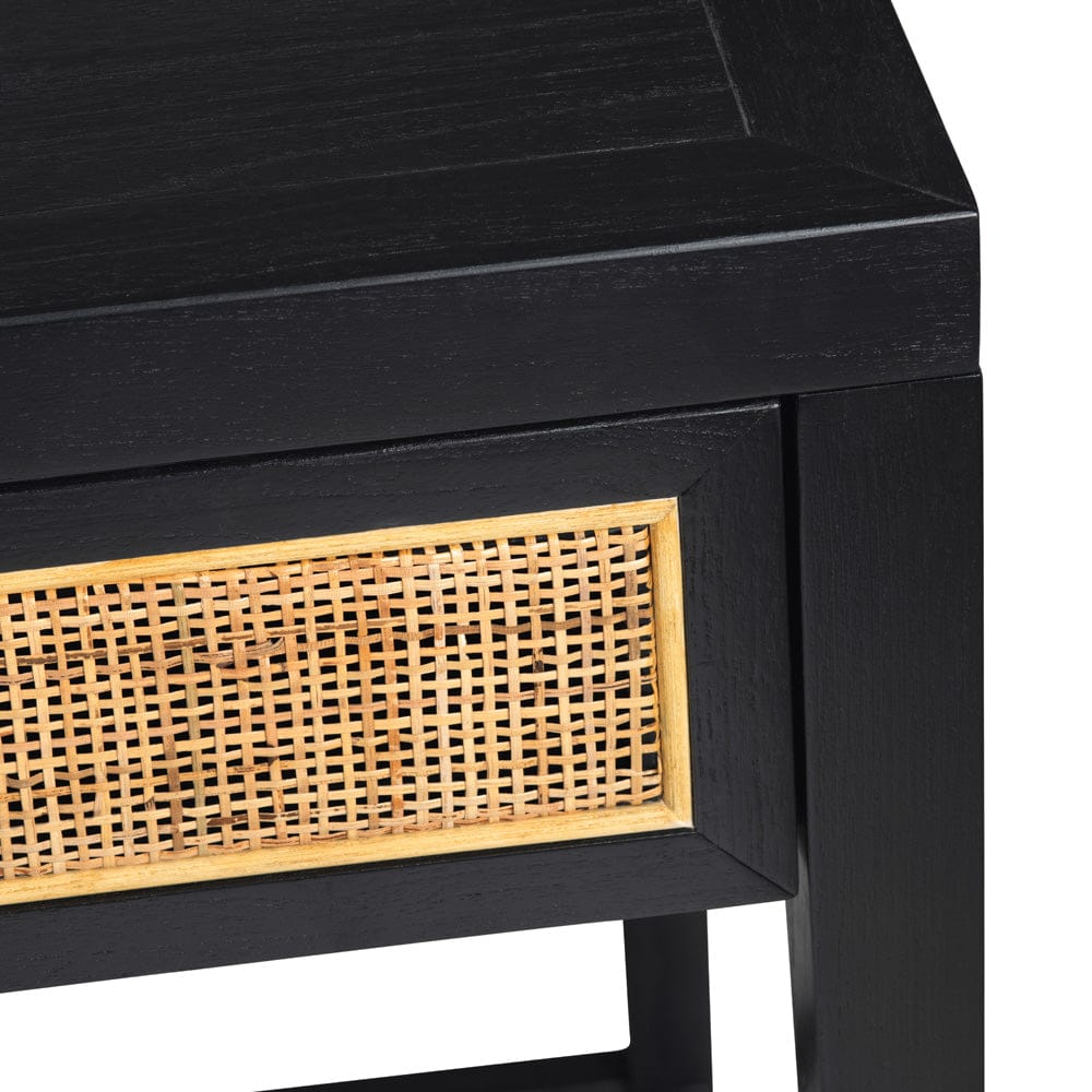 Crestview Collection - Black Solid Wood 3 Drawer Writing Desk - CVFDR1311 view 4