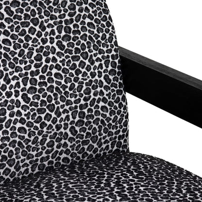 Crestview Collection - Black Swivel Accent Arm Chair with Black Solid Wood Frame - CVFZR5138 view 3