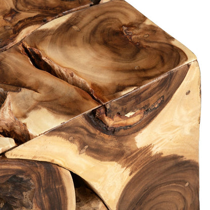 Crestview Collection - Borneo Brown Solid Wood Square Coffee Table / Cocktail Table - CVFDR1011 view 3