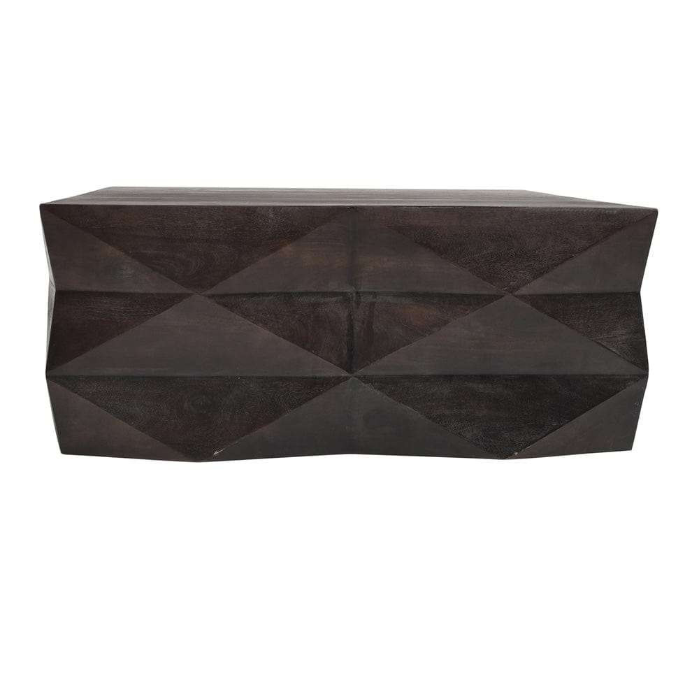 Crestview Collection - Brenner Brown Solid Wood Rectangle Coffee Table / Cocktail Table - CVFNR5227 view 2