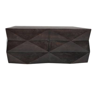 Crestview Collection - Brenner Brown Solid Wood Rectangle Coffee Table / Cocktail Table - CVFNR5227 view 2