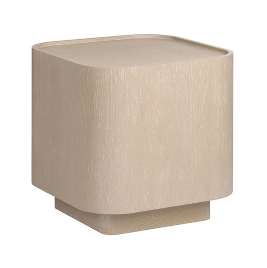Crestview Collection - Bristol Square Tan Solid Wood Accent End Table - CVFDR1203 view 1