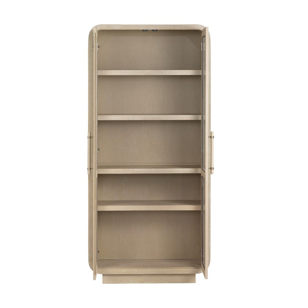 Crestview Collection - Bristol Tan Solid Wood 2 Door Accent Cabinet - CVFDR1212 view 3
