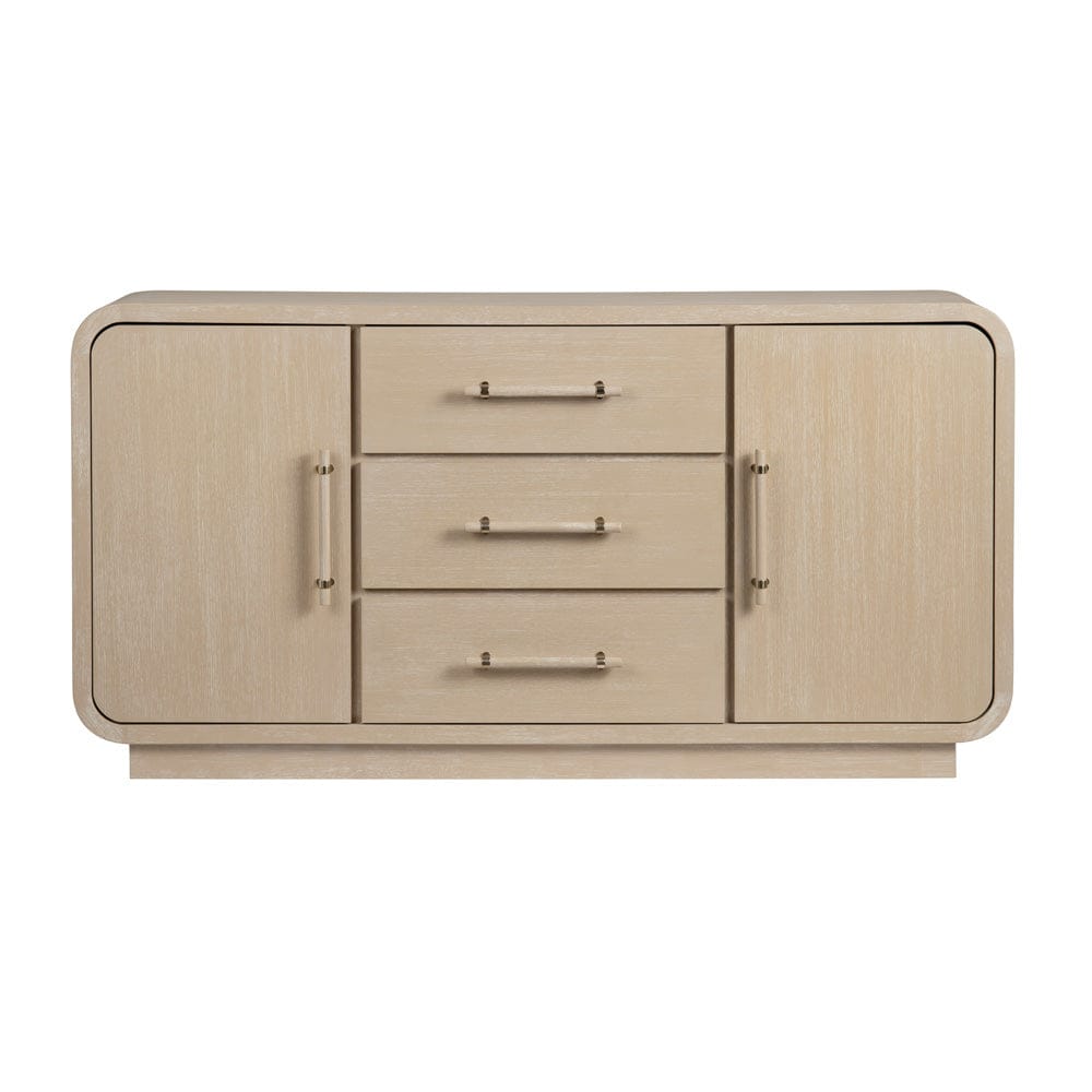 Crestview Collection - Bristol Tan Solid Wood 3 Drawer 2 Door Sideboard - CVFDR1210 view 2