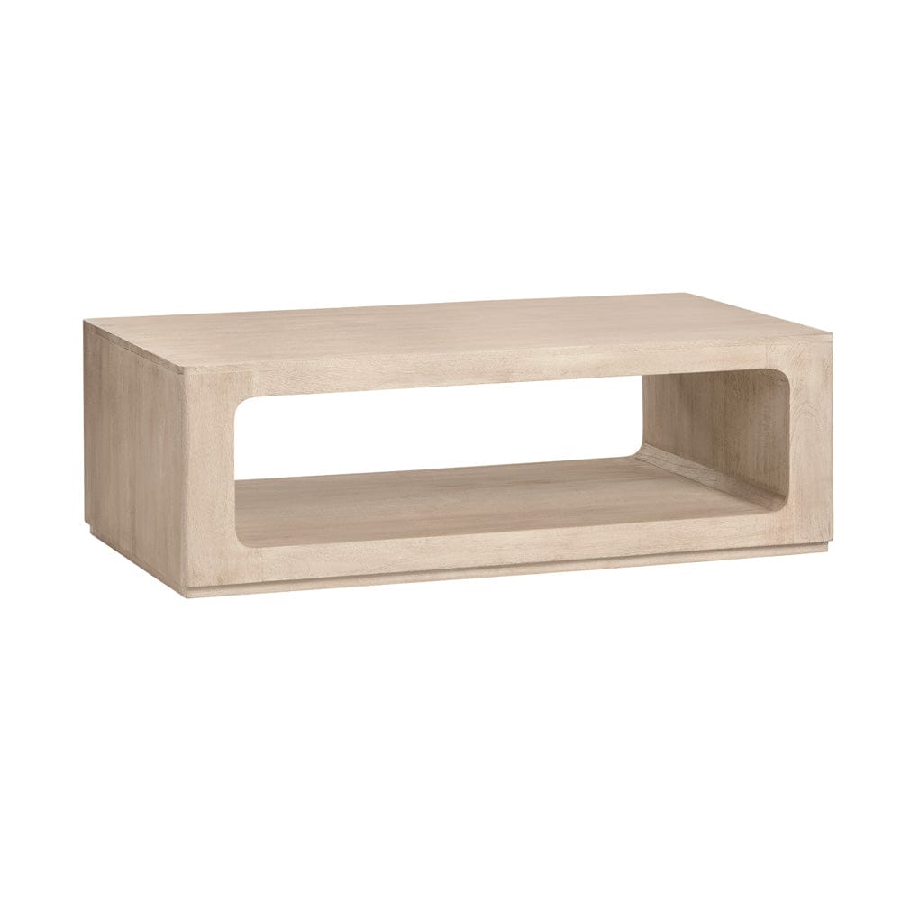 Crestview Collection - Brooklyn Cream Solid Wood Rectangle Coffee Table / Cocktail Table - CVFNR4830 view 1