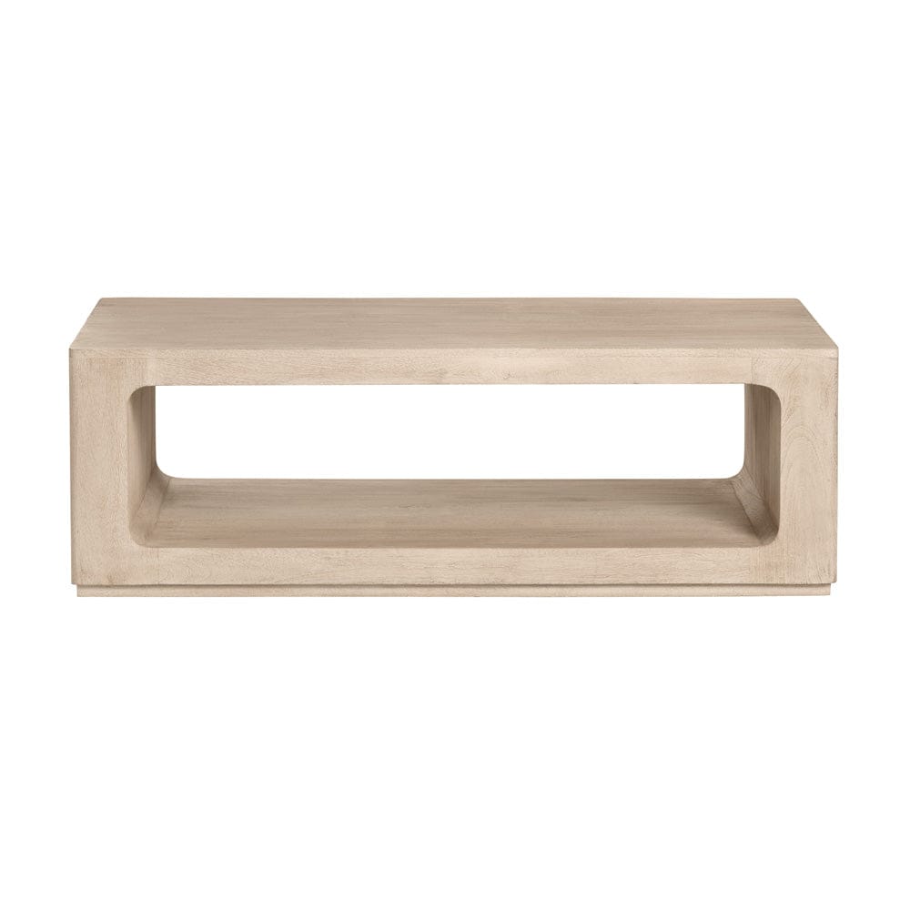 Crestview Collection - Brooklyn Cream Solid Wood Rectangle Coffee Table / Cocktail Table - CVFNR4830 view 2