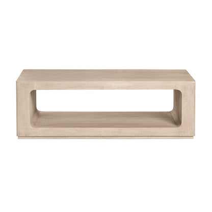 Crestview Collection - Brooklyn Cream Solid Wood Rectangle Coffee Table / Cocktail Table - CVFNR4830 view 2