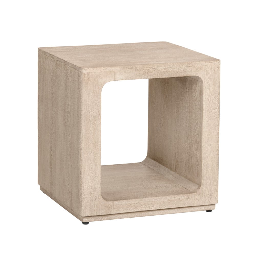 Crestview Collection - Brooklyn Square Tan Solid Wood Accent End Table - CVFNR4831 view 1