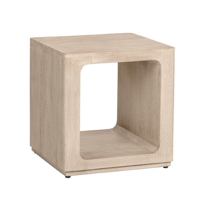 Crestview Collection - Brooklyn Square Tan Solid Wood Accent End Table - CVFNR4831 view 1