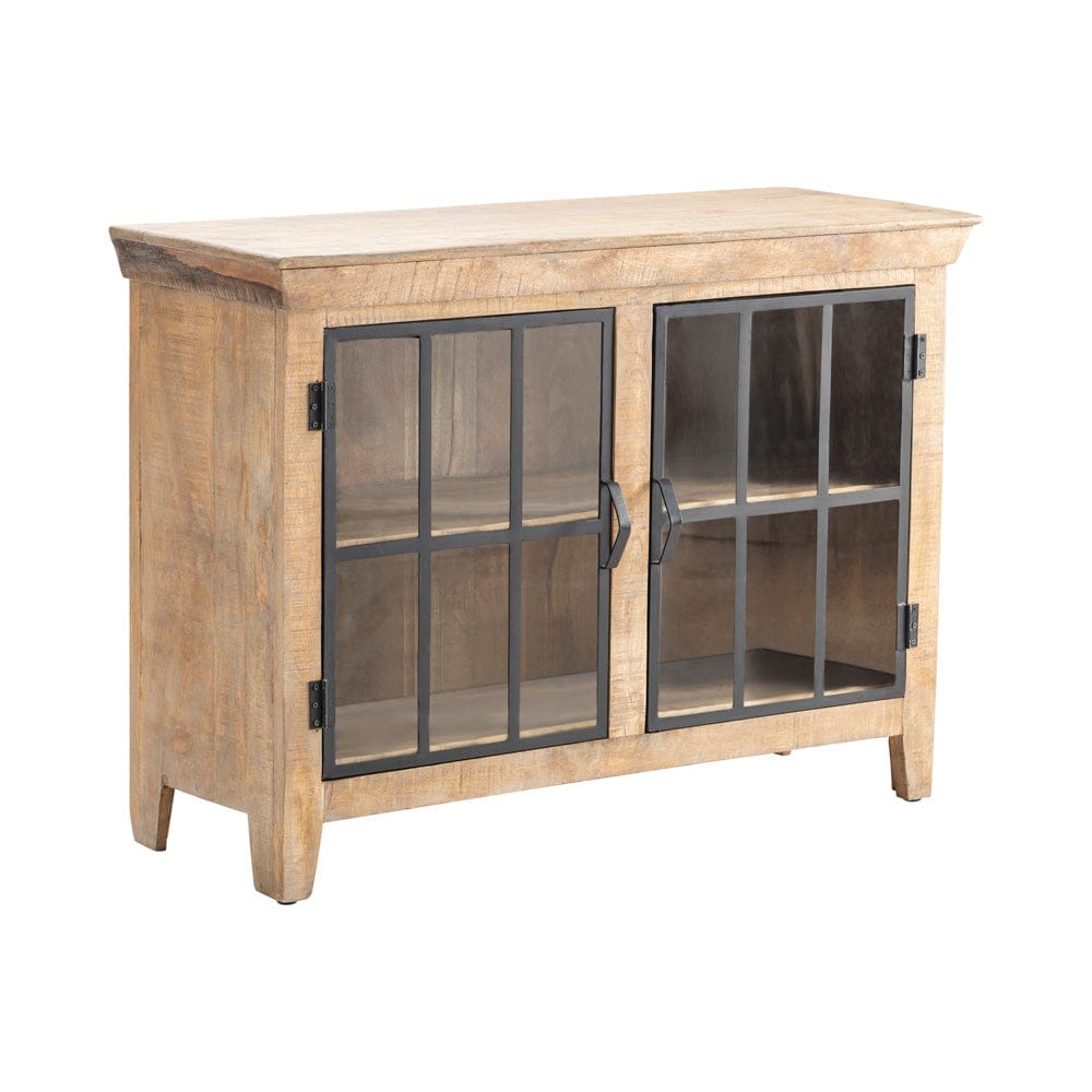 Crestview Collection - Brown Solid Wood 2 Door Accent Cabinet - CVFNR603 view 1