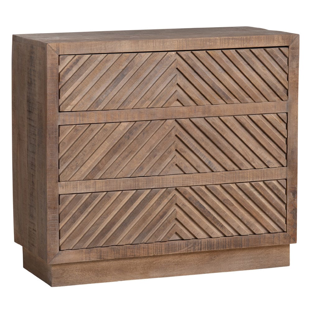 Crestview Collection - Brown Solid Wood 3 Drawer Accent Chest - CVFNR4245 view 1