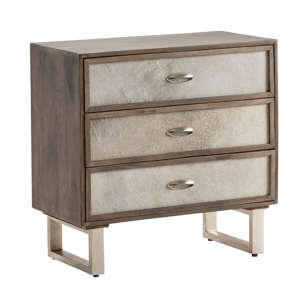 Crestview Collection - Brown Solid Wood 3 Drawer Accent Chest - CVFNR5038 view 1