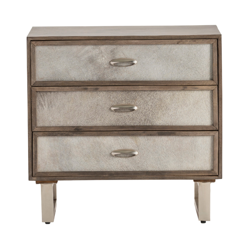 Crestview Collection - Brown Solid Wood 3 Drawer Accent Chest - CVFNR5038 view 2