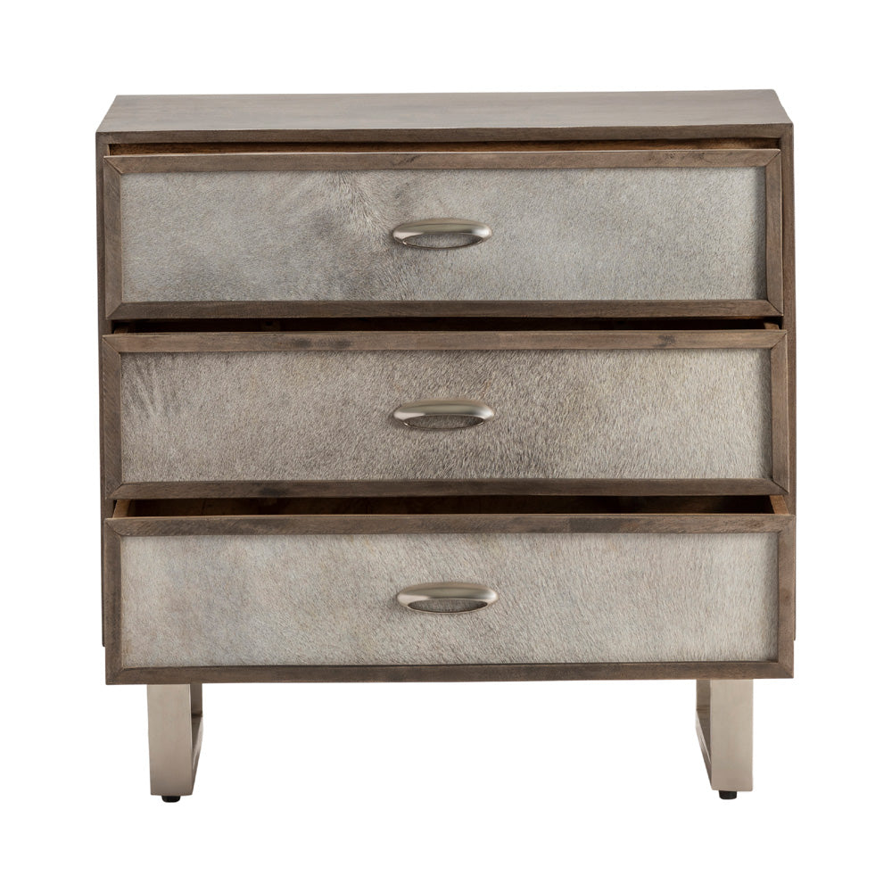 Crestview Collection - Brown Solid Wood 3 Drawer Accent Chest - CVFNR5038 view 3