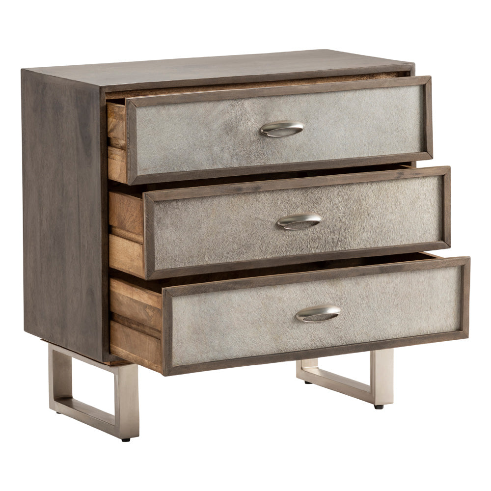 Crestview Collection - Brown Solid Wood 3 Drawer Accent Chest - CVFNR5038 view 4