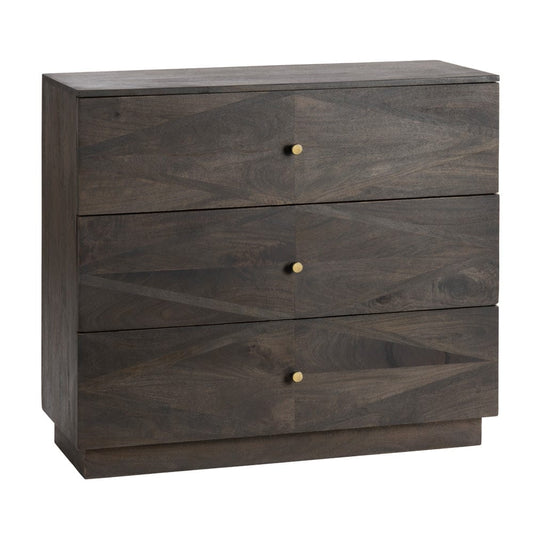 Crestview Collection - Brown Solid Wood 3 Drawer Accent Chest - CVFNR9236 view 1