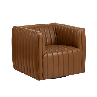 Crestview Collection - Brown Upholstered Accent Arm Chair with Black Iron Frame - CVFZR6159 view 1
