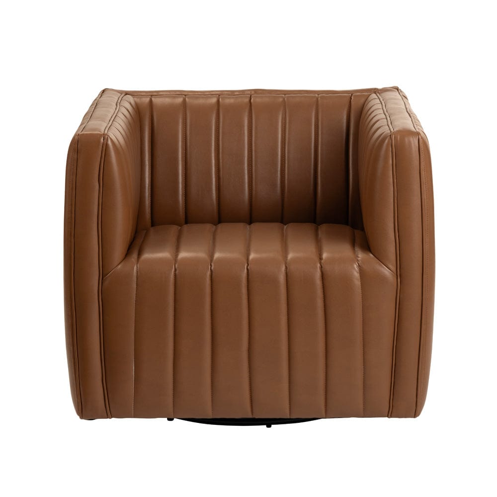Crestview Collection - Brown Upholstered Accent Arm Chair with Black Iron Frame - CVFZR6159 view 2