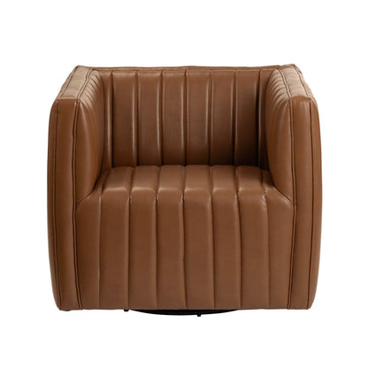 Crestview Collection - Brown Upholstered Accent Arm Chair with Black Iron Frame - CVFZR6159 view 2