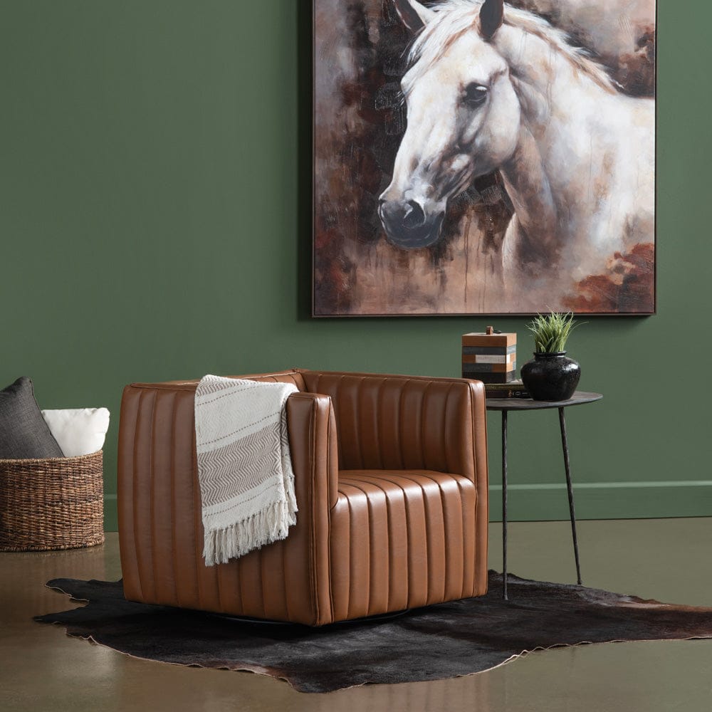 Crestview Collection - Brown Upholstered Accent Arm Chair with Black Iron Frame - CVFZR6159 view 7
