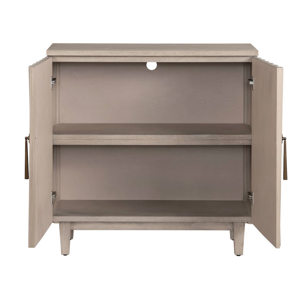 Crestview Collection - Butler Tan Solid Wood 2 Door Accent Cabinet - CVFDR1223 view 3