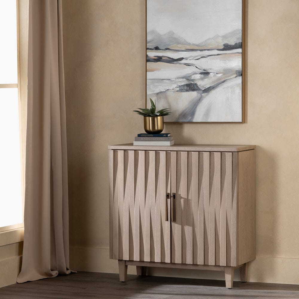 Crestview Collection - Butler Tan Solid Wood 2 Door Accent Cabinet - CVFDR1223 view 6