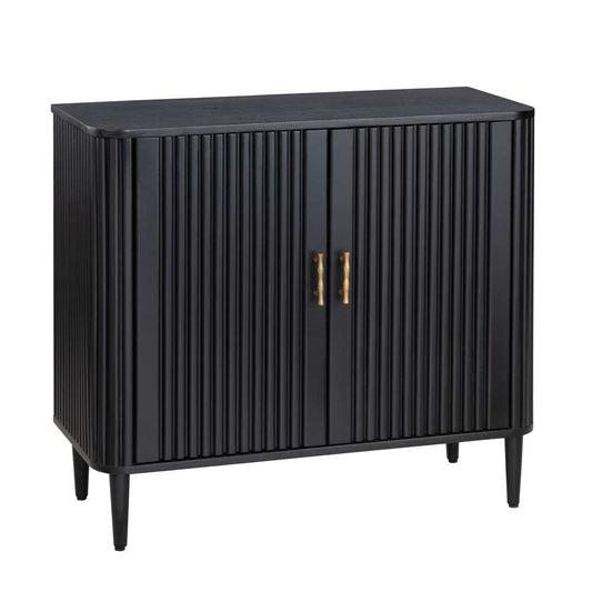 Crestview Collection - Camden Black Two Door Cabinet - CVFDR1040 veiw 1