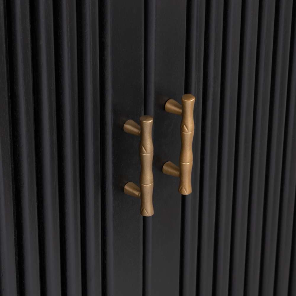 Crestview Collection - Camden Black Two Door Cabinet - CVFDR1040 veiw 4