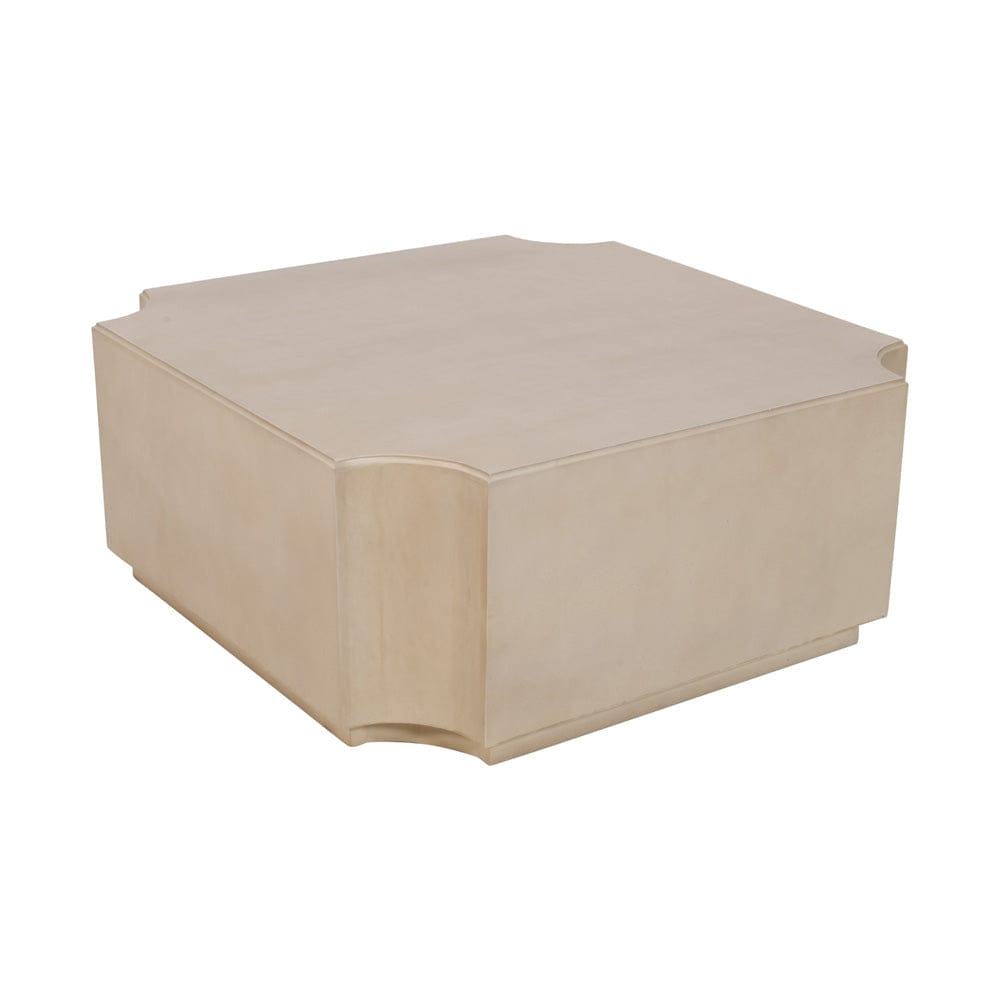 Crestview Collection - Capital Beige Solid Wood Square Coffee Table / Cocktail Table - CVFNR4820 view 1