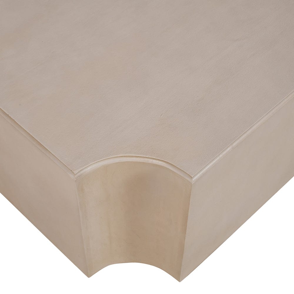 Crestview Collection - Capital Beige Solid Wood Square Coffee Table / Cocktail Table - CVFNR4820 view 4