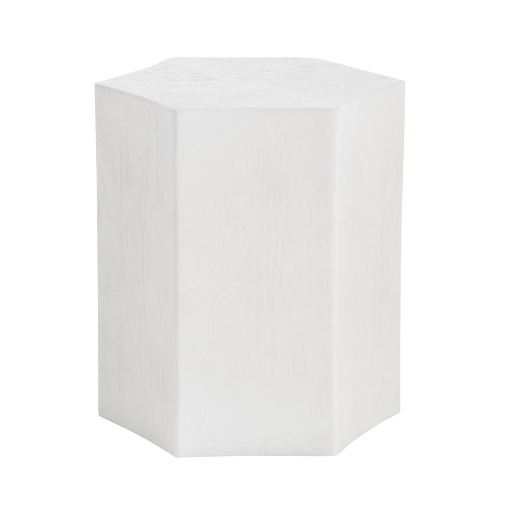 Crestview Collection - Caspian Free Form White Solid Wood Accent End Table - CVFNR4518 view 1