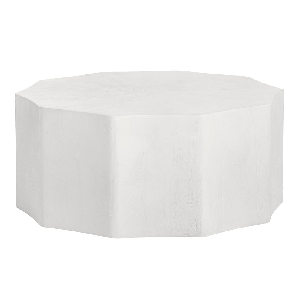 Crestview Collection - Caspian White Solid Wood Free Form Coffee Table / Cocktail Table - CVFNR4517 view 1