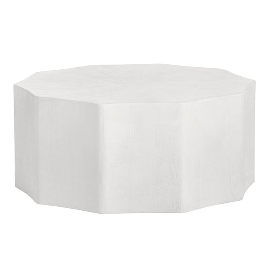Crestview Collection - Caspian White Solid Wood Free Form Coffee Table / Cocktail Table - CVFNR4517 view 1