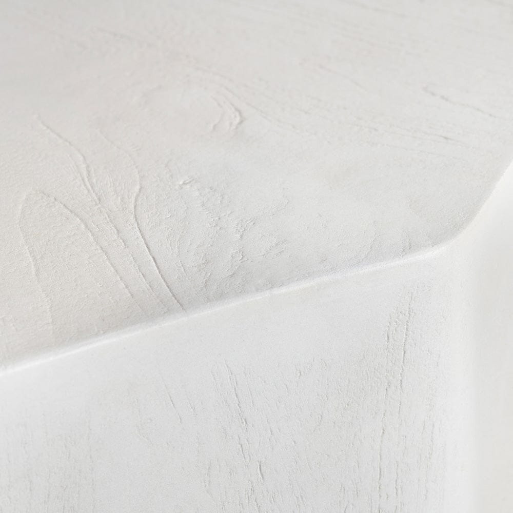 Crestview Collection - Caspian White Solid Wood Free Form Coffee Table / Cocktail Table - CVFNR4517 view 2
