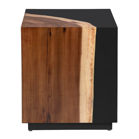 Crestview Collection - Cavallo Square Black Solid Wood Accent End Table - CVFDR1338 view 2