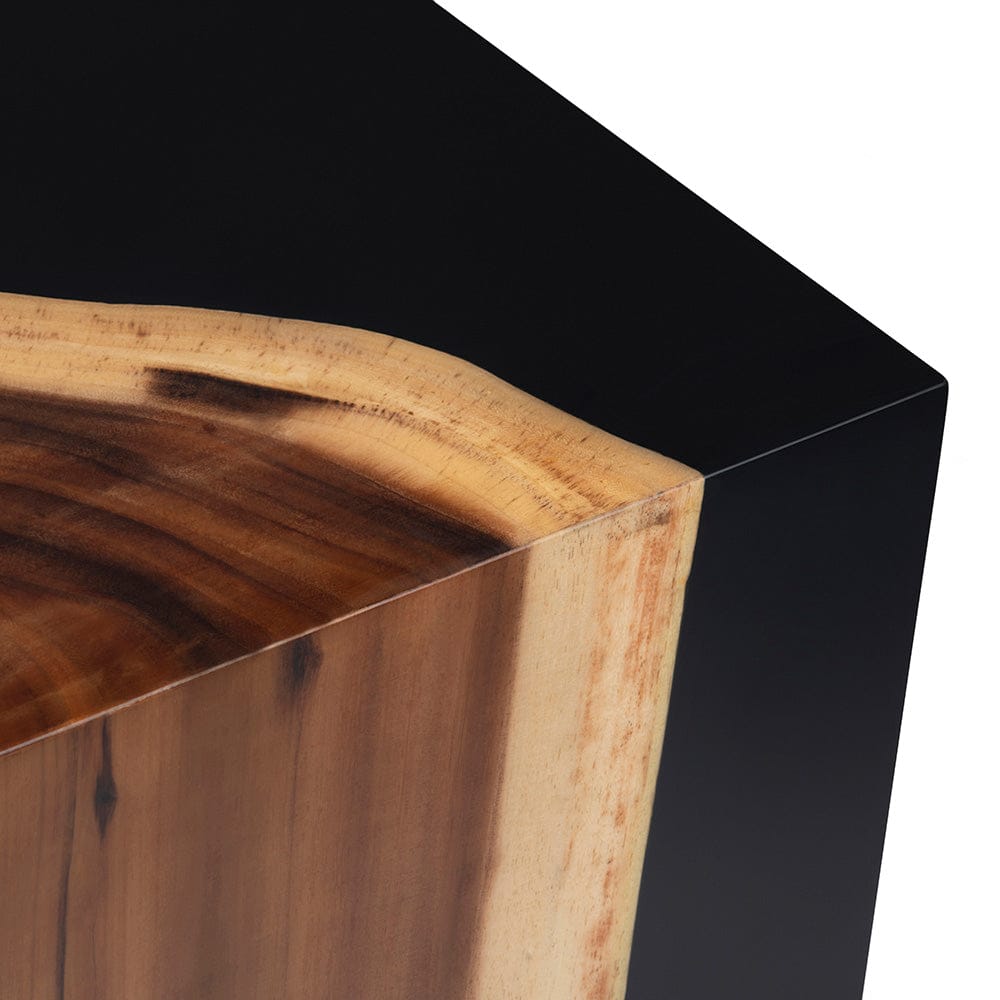 Crestview Collection - Cavallo Square Black Solid Wood Accent End Table - CVFDR1338 view 3