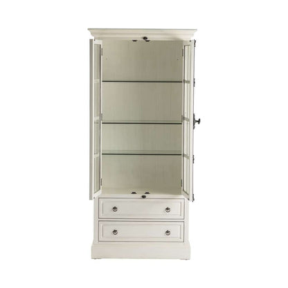 Crestview Collection - Coventry White Oak 2 Door Curio - CVFZR1461 veiw 2