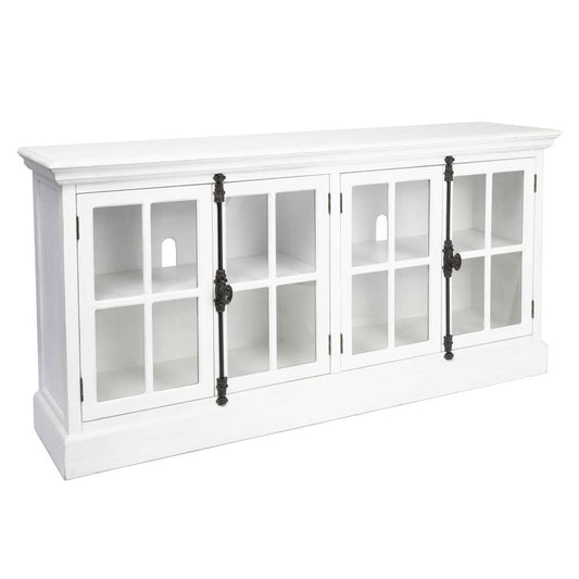 Crestview Collection - Coventry White Oak Finish 4 Door Media Console - CVFZR2208 veiw 1