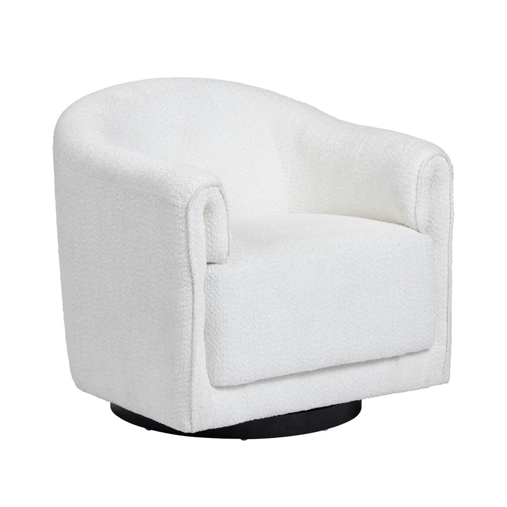 Crestview Collection - Cream Upholstered Accent Arm Chair with Black Iron Frame - CVFZR6169 view 1