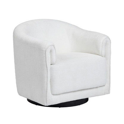 Crestview Collection - Cream Upholstered Accent Arm Chair with Black Iron Frame - CVFZR6169 view 1