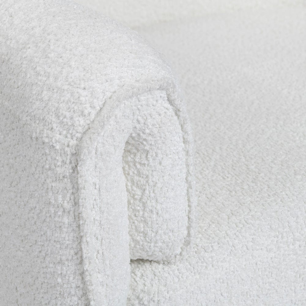 Crestview Collection - Cream Upholstered Accent Arm Chair with Black Iron Frame - CVFZR6169 view 3