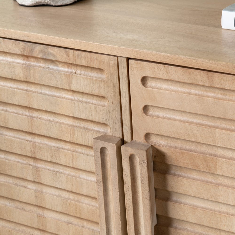 Crestview Collection - Easton Brown Solid Wood 2 Door Accent Cabinet - CVFNR4826 view 4